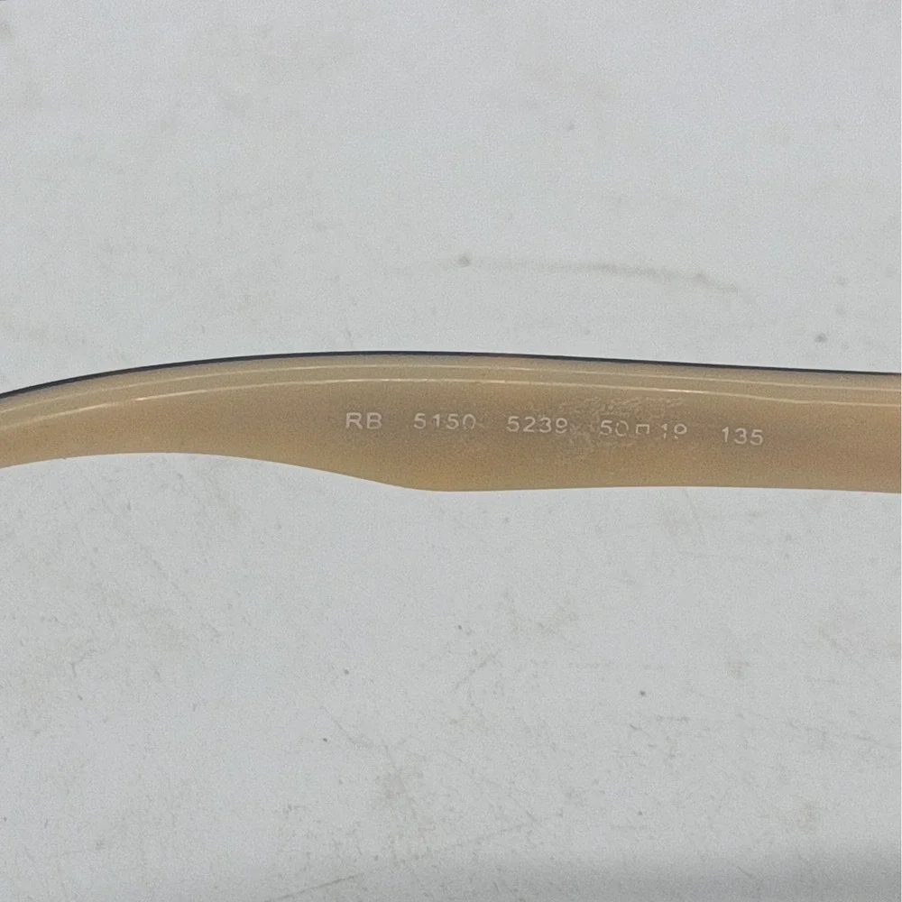 Ray-Ban RB5150 5239 Tortoise Cream New Wayfarer Eyeglasses Frames Only 78